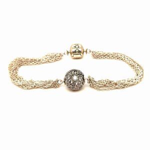 Pandora Multi-Strand Cosmic‎ Star Clip Charm Bracelet